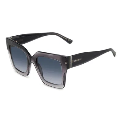 Jimmy Choo Ladies' Sunglasses  Edna-s-kb7  52 Mm Gbby2 In Black