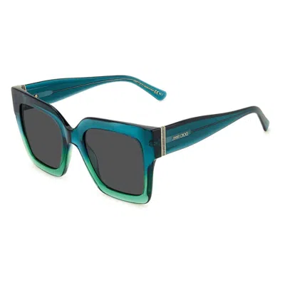 Jimmy Choo Ladies' Sunglasses  Edna-s-pef  52 Mm Gbby2 In Green