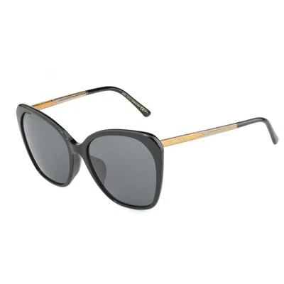 Jimmy Choo Ladies' Sunglasses  Ele-f-s-807  56 Mm Gbby2 In Black