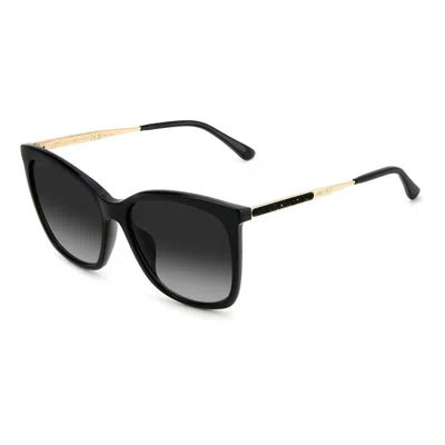 Jimmy Choo Ladies' Sunglasses  Nerea-g-s-807  57 Mm Gbby2 In Black