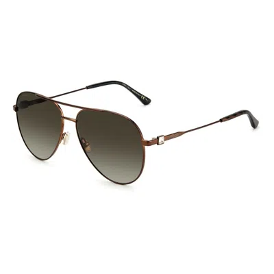 Jimmy Choo Ladies' Sunglasses  Olly-s-j7d  60 Mm Gbby2 In Gold