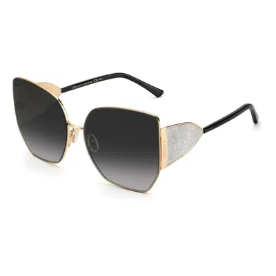 Jimmy Choo Ladies' Sunglasses  River-s-612m29o  61 Mm Gbby2 In Gold