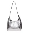 Jimmy Choo Diamond Small Embellished Leather Shoulder Bag In Silver/antique