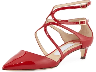 Pre-owned Jimmy Choo Lancer Pump Shoes 41 Red Msrp: $795.00