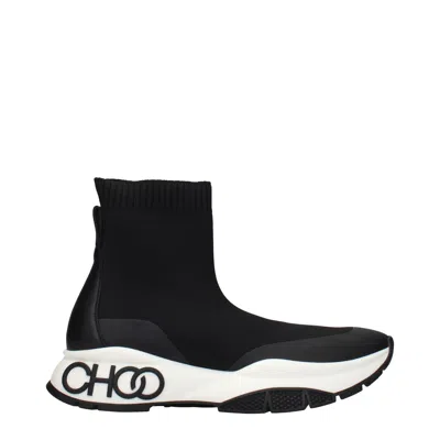 Jimmy Choo Landon Sock Boots Men Fabric Black