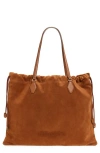 Jimmy Choo Large Drawstring Leather Tote In Multi