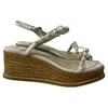 Jimmy Choo Amatuus 60mm Wedge Espadrilles In White