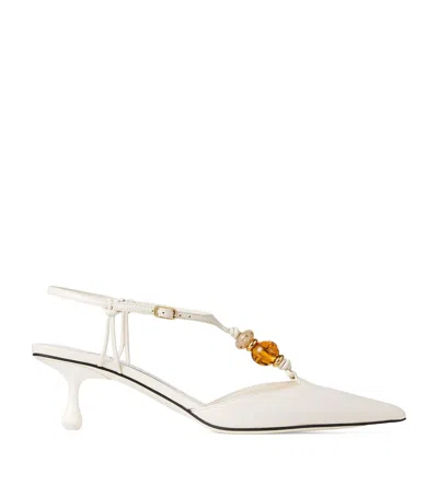 Jimmy Choo Lauri 50 Leather Slingback Pumps In Multi