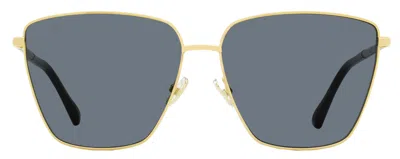 Jimmy Choo Lavi Sunglasses In Gold
