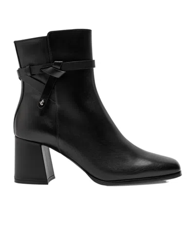 Jimmy Choo Lawton 65 Leather Ankle Boots In Black