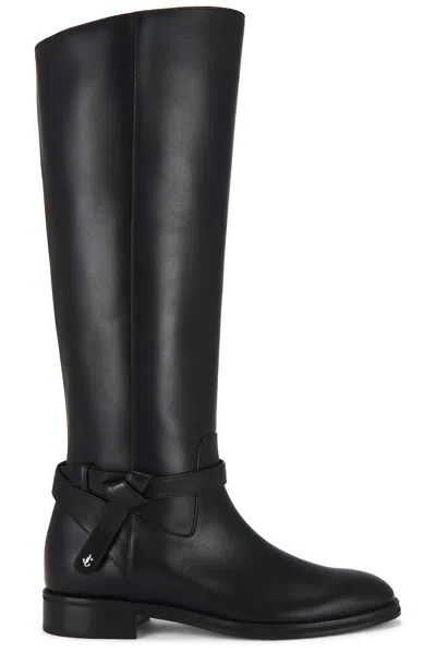 Jimmy Choo Lawton Flat Boot In Black