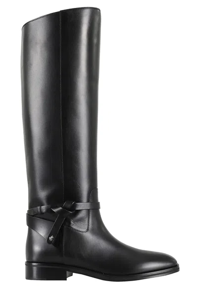 Jimmy Choo Round-toed Boots In Black