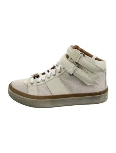 Pre-owned Jimmy Choo Leather Animal Print Sneakers In Multicolor