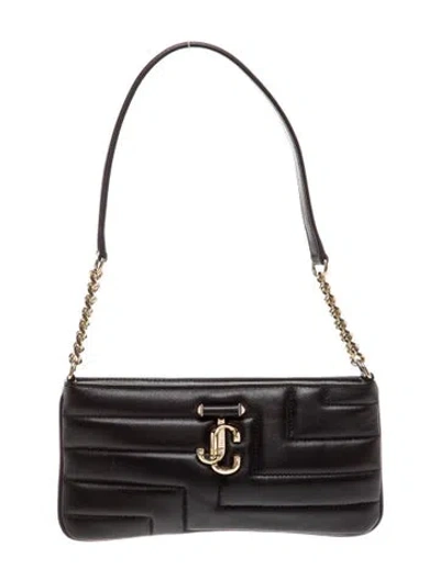 Pre-owned Jimmy Choo Leather Avenue In Black