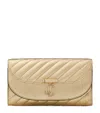 Jimmy Choo Leather Avenue Curve Chain Wallet
