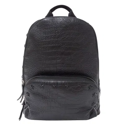 Pre-owned Jimmy Choo Leather Backpack () In Black