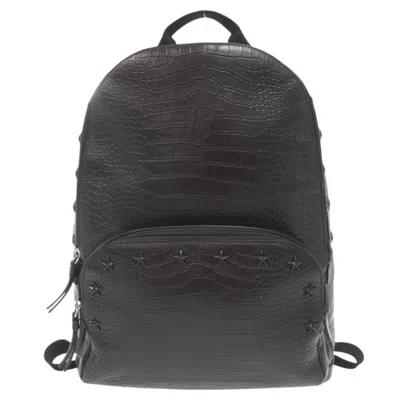Pre-owned Jimmy Choo Leather Backpack () In Black