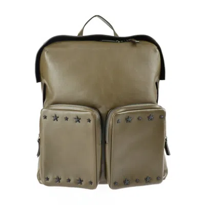 Pre-owned Jimmy Choo Leather Backpack () In Green