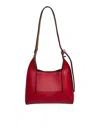 Jimmy Choo Diamond Hobo/s Shoulder Bag In Red Leather In Red/gold