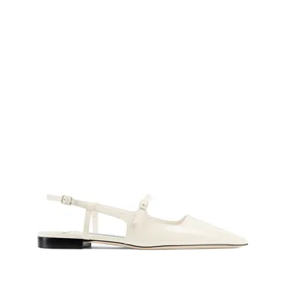 JIMMY CHOO LEATHER BALLET FLATS