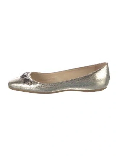 Pre-owned Jimmy Choo Leather Ballet Flats