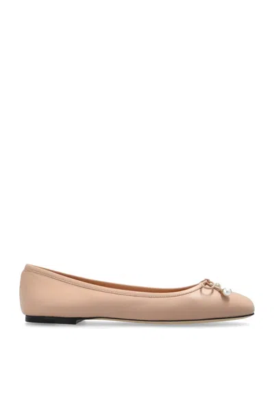 JIMMY CHOO JIMMY CHOO LEATHER BALLET FLATS ELME