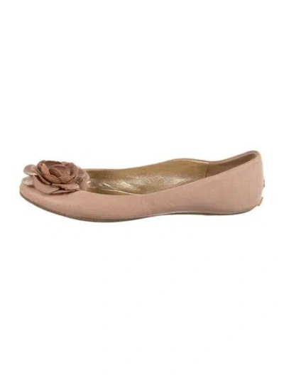 Pre-owned Jimmy Choo Leather Ballet Flats In Pink