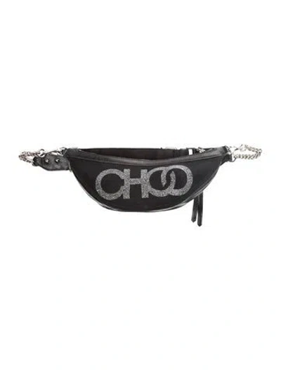 Pre-owned Jimmy Choo Leather Belt Bag In Black