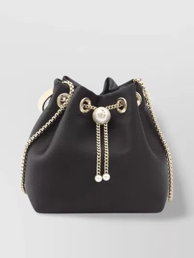 Jimmy Choo Leather Biker Chain Shoulder Bag