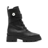 Jimmy Choo Womens Black Noemi 45 Logo-embellished Grained-leather Heeled Ankle Boots