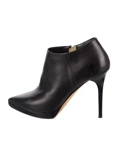 Pre-owned Jimmy Choo Leather Boots In Black