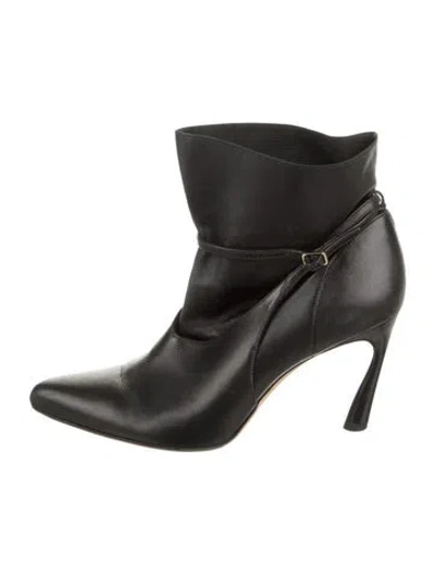 Pre-owned Jimmy Choo Leather Boots In Black