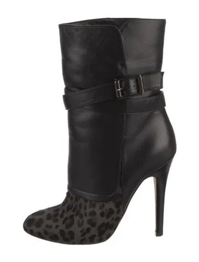Pre-owned Jimmy Choo Leather Boots In Black