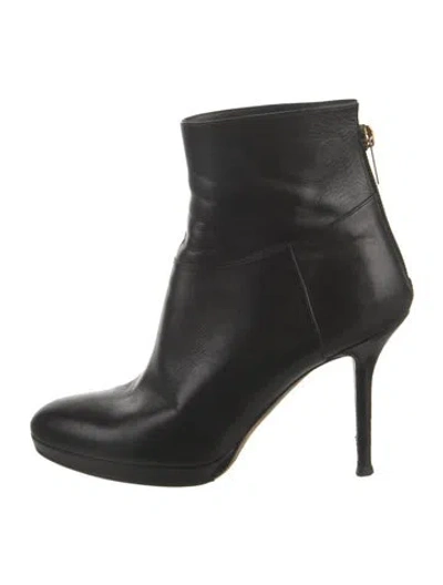 Pre-owned Jimmy Choo Leather Boots In Black