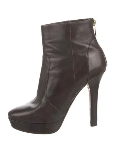 Pre-owned Jimmy Choo Leather Boots In Black