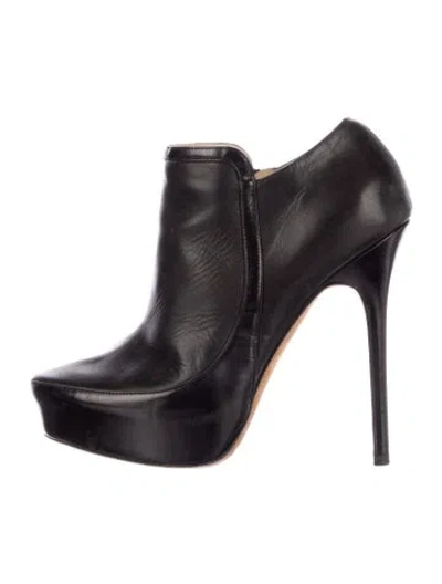 Pre-owned Jimmy Choo Leather Boots In Black