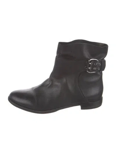 Pre-owned Jimmy Choo Leather Boots In Black