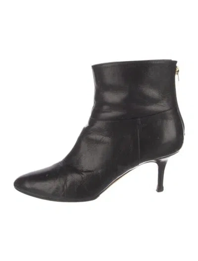 Pre-owned Jimmy Choo Leather Boots In Black