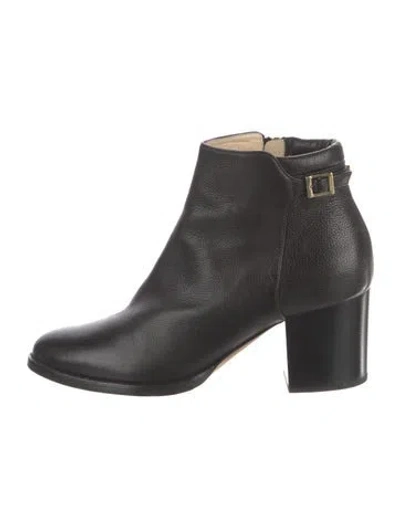 Pre-owned Jimmy Choo Leather Boots In Black