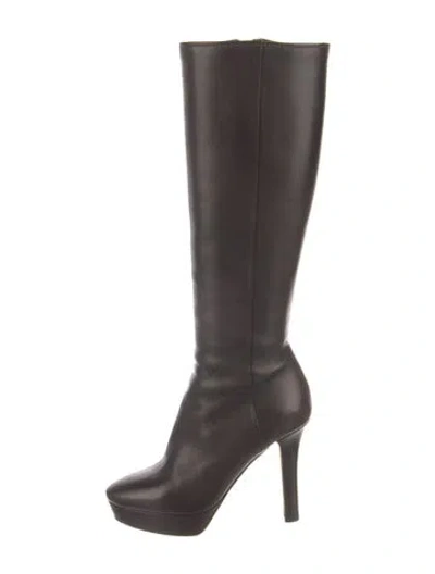 Pre-owned Jimmy Choo Leather Boots In Black