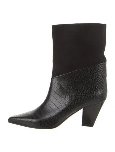 Pre-owned Jimmy Choo Leather Boots In Black