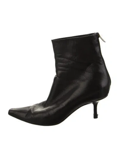 Pre-owned Jimmy Choo Leather Boots In Black