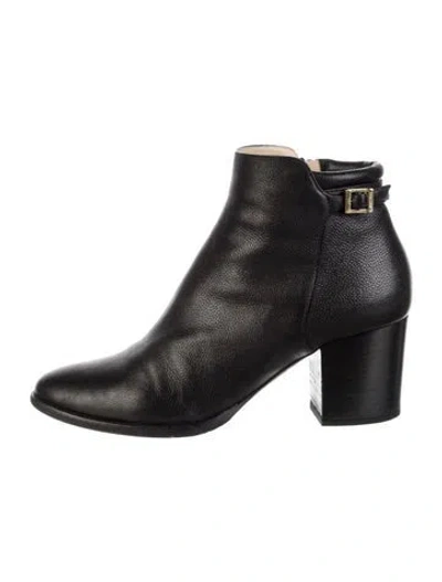 Pre-owned Jimmy Choo Leather Boots In Black