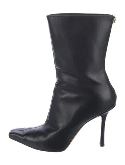 Pre-owned Jimmy Choo Leather Boots In Black