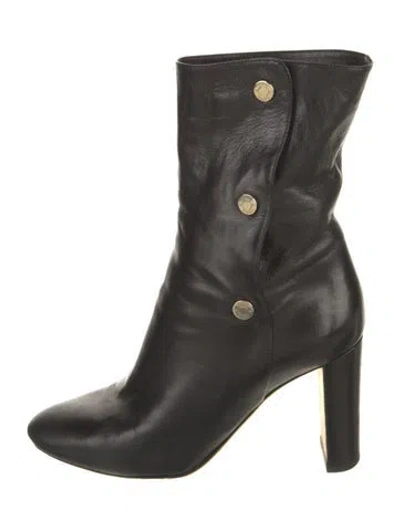 Pre-owned Jimmy Choo Leather Boots In Black