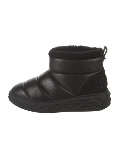 Pre-owned Jimmy Choo Leather Boots In Black