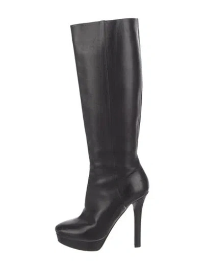 Pre-owned Jimmy Choo Leather Boots In Black