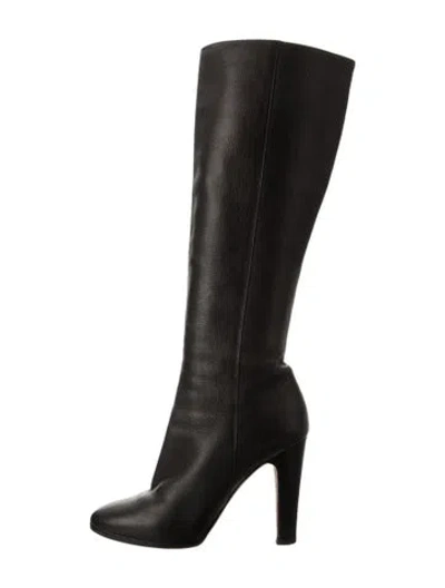 Pre-owned Jimmy Choo Leather Boots In Black