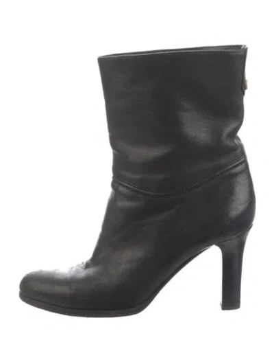 Pre-owned Jimmy Choo Leather Boots In Black