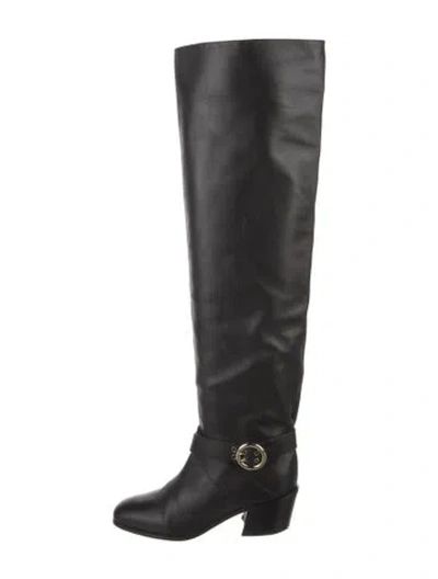 Pre-owned Jimmy Choo Leather Boots In Black